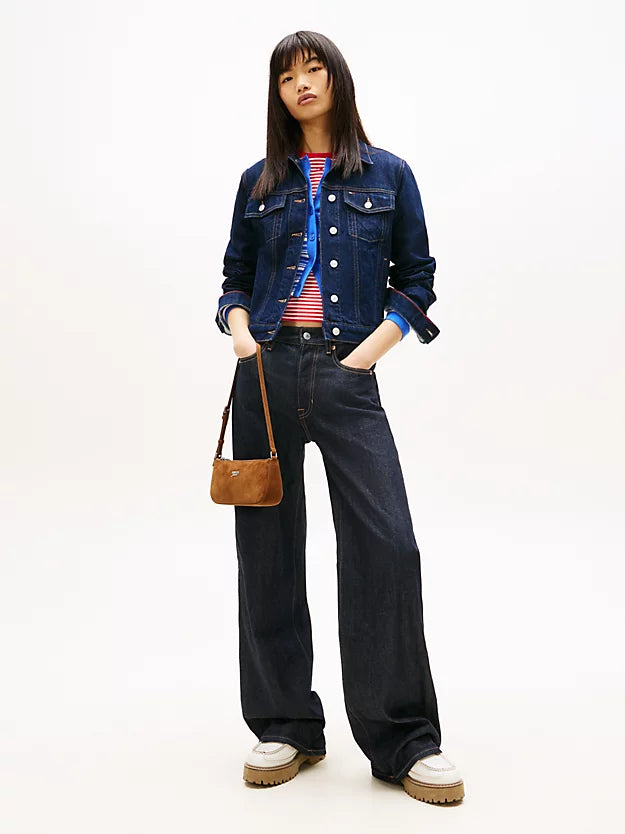 Selvedge Mid Rise Relaxed Straight Leg Jeans