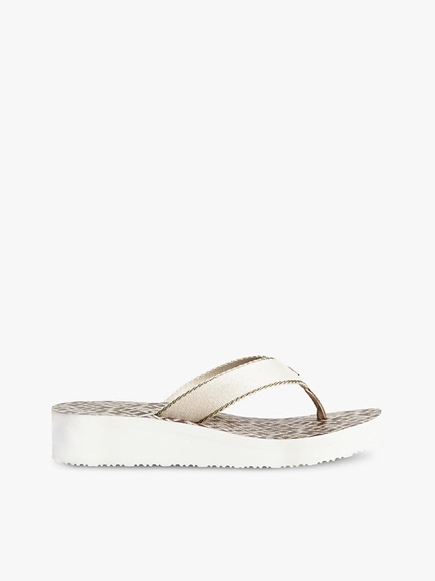 Monogram Wedge Heel Flip-Flops