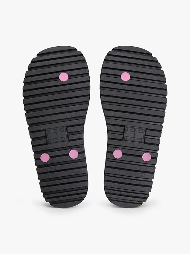 Jelly Cleat Wedge Flip-Flops
