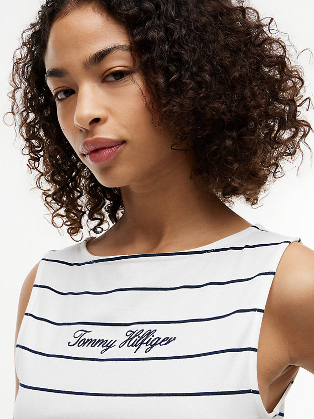 Slim Boat Neck Tank Top