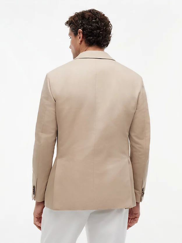 Regular Fit Linen Blend Single Breasted Blazer