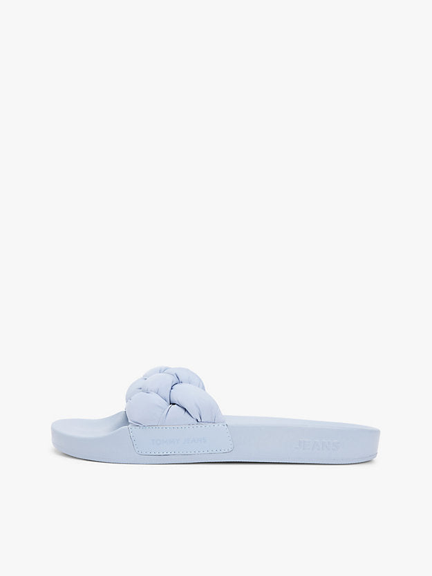 Embossed Braided Strap Slides