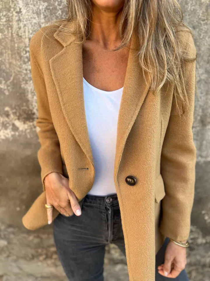 🔥NEUHEIT- 48% RABATT- Damen Baumwoll-Revers Langarm Freizeitjacke