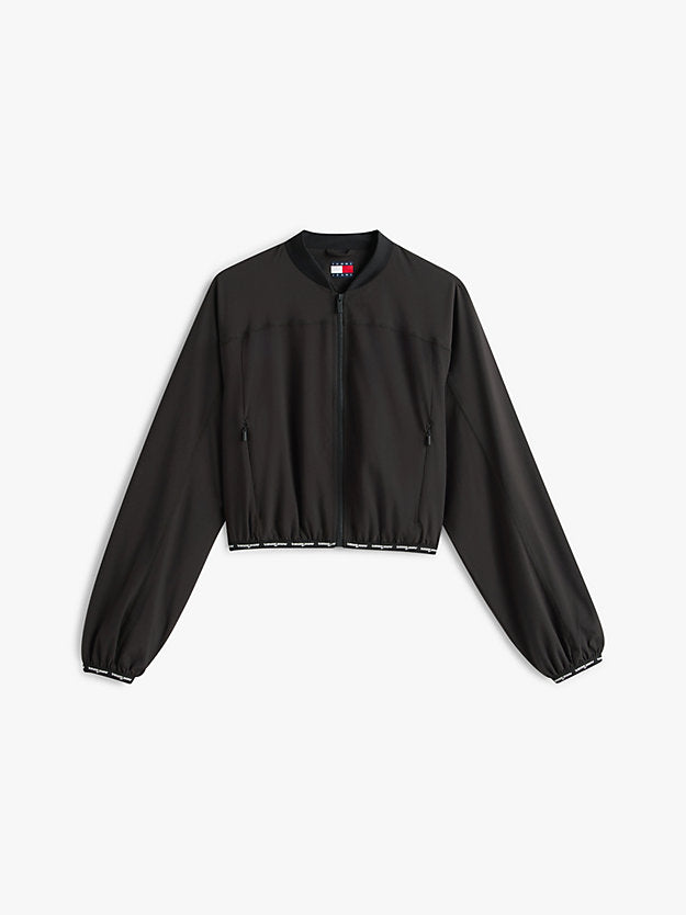 Logo Tape Water Repellent Bomber Jacket
