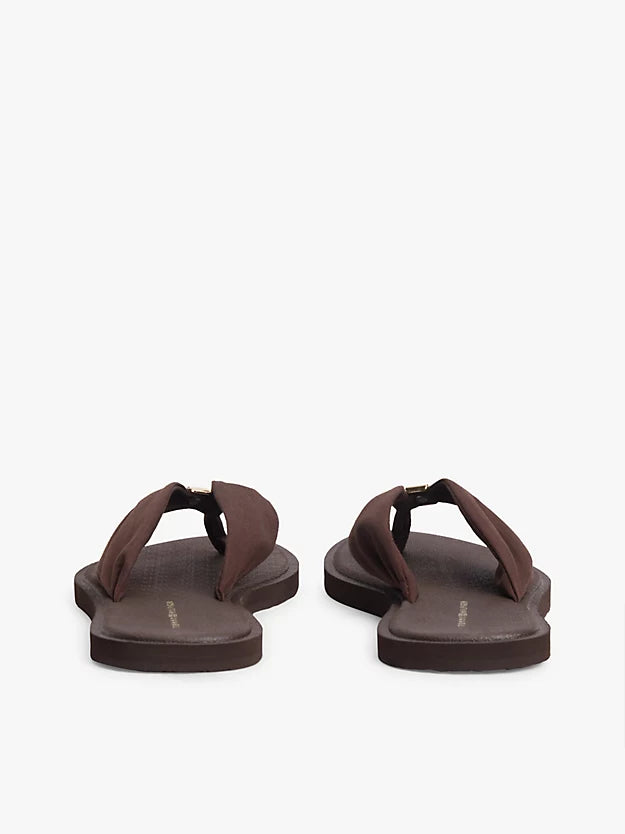 Monogram Plaque Flip-Flops