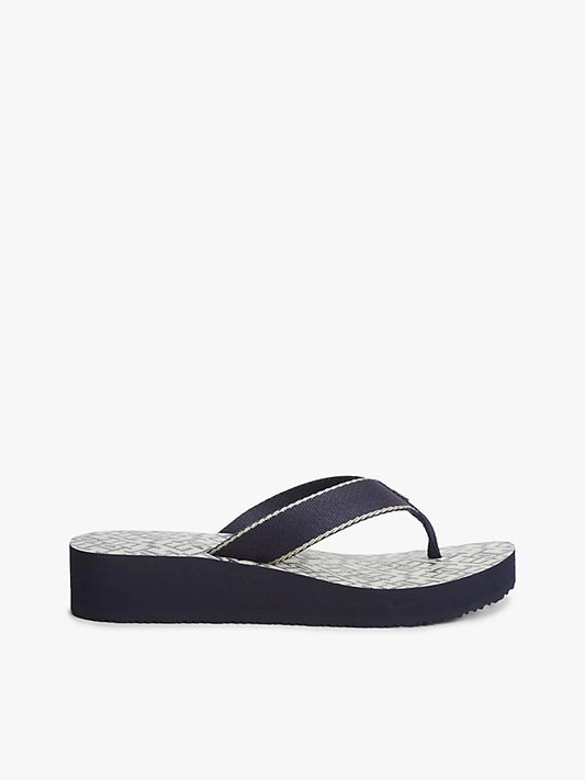 Monogram Wedge Heel Flip-Flops