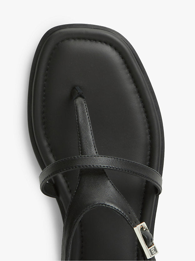 Leather Strap Toe Post Sandals