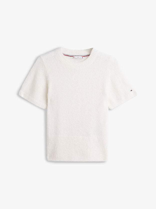 Festive Wool Blend Short Sleeve Jumper