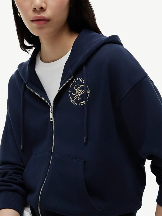 Logo Embroidery Zip-Thru Hoody