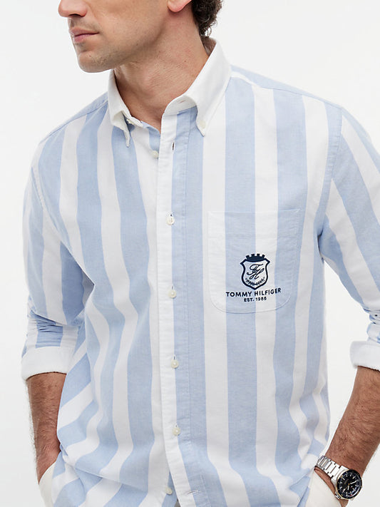 Classic Fit Crest Embroidery Oxford Shirt
