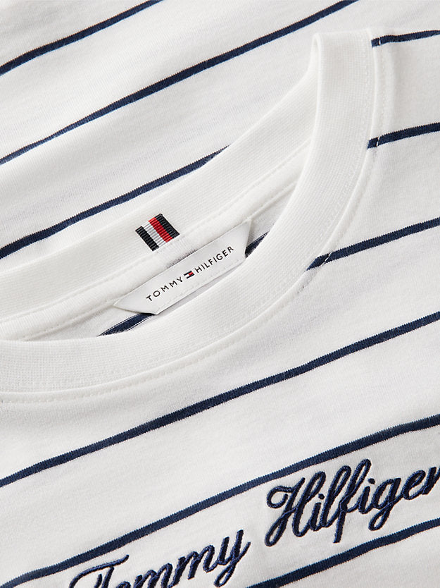 Logo Embroidery Relaxed Crew Neck T-Shirt