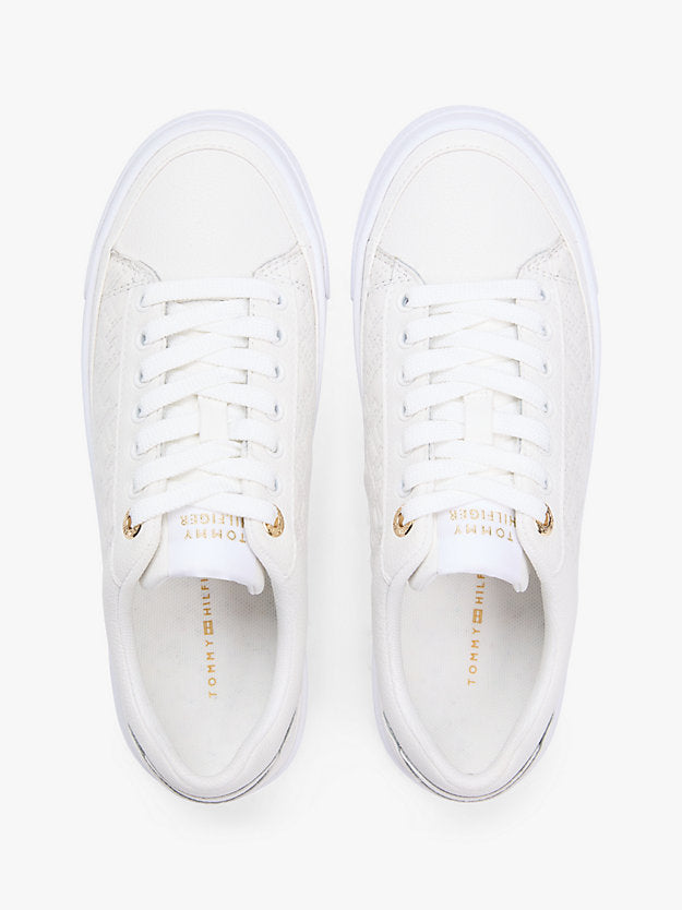 Monogram Quilted Leather Platform Trainers