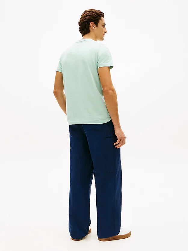 Logo Embroidery Slim Jersey T-Shirt