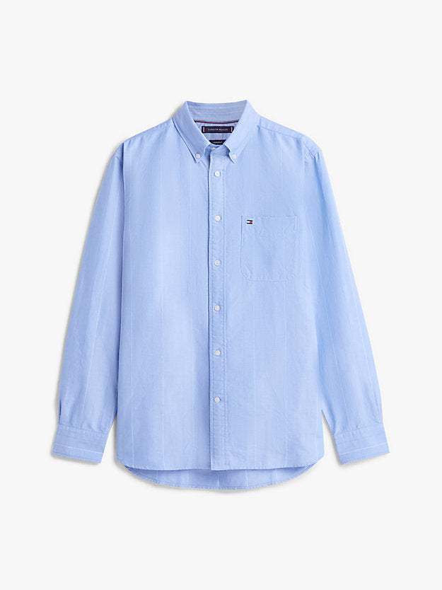 Regular Fit Pinstripe Oxford Shirt