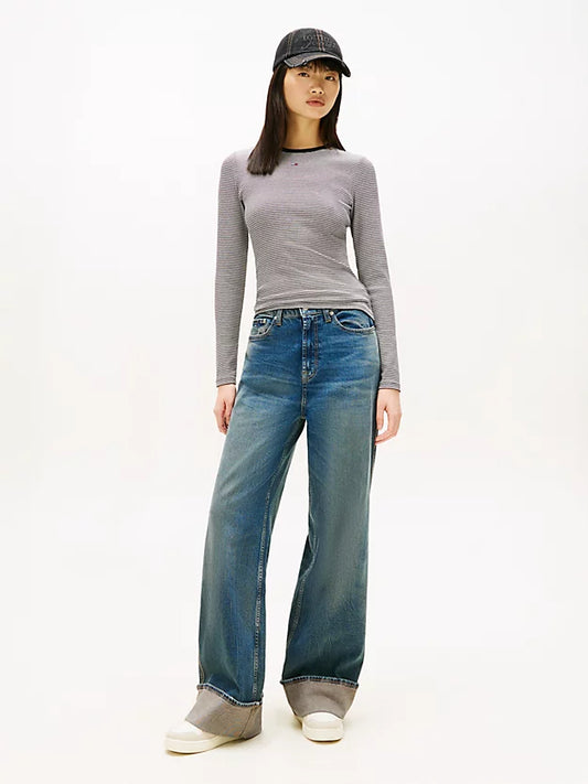 Slim Ribbed Long Sleeve T-Shirt