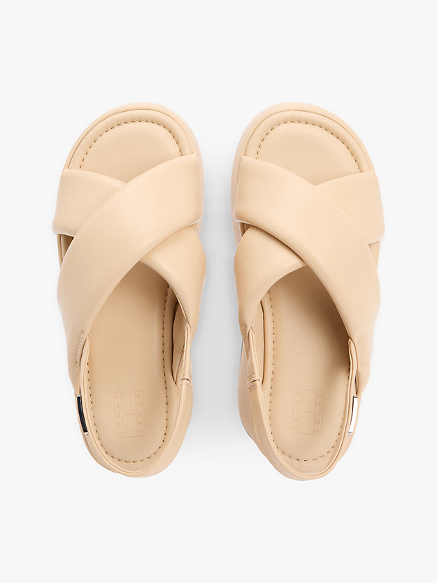 Padded Strap Wedge Sandals
