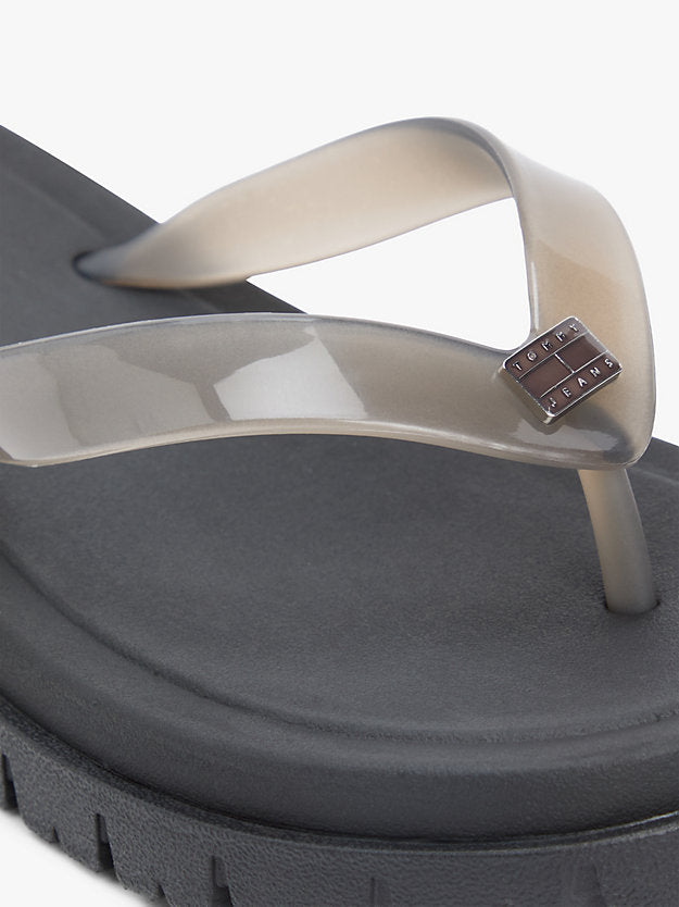 Jelly Cleat Wedge Flip-Flops