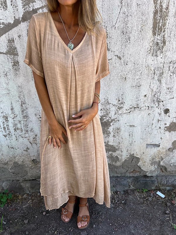 Le Coup de Cœur de Kathy - Robe Midi Col V